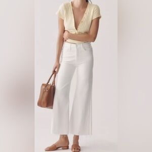 MOTHER White Flare & Wide Leg Jeans